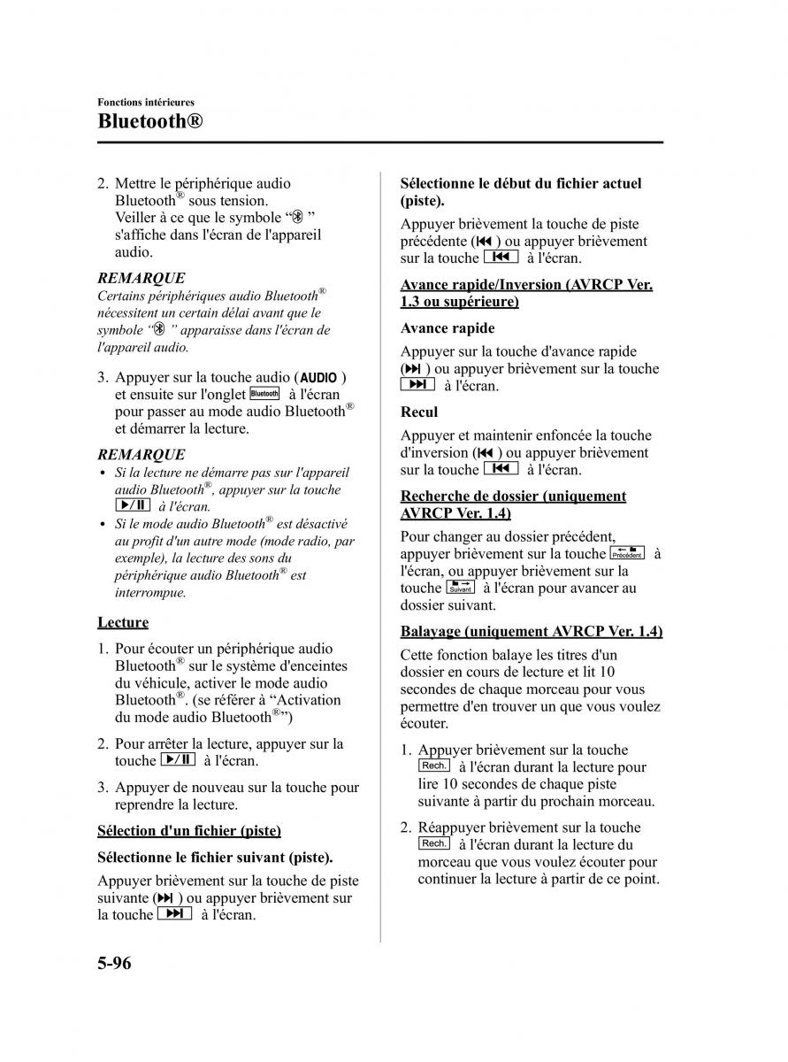 Mazda CX 5 manuel du proprietaire / page 338