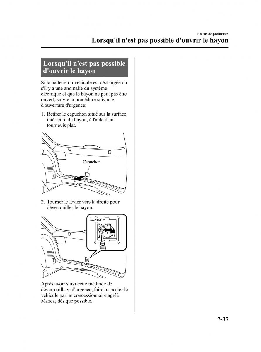 Mazda CX 5 manuel du proprietaire / page 459