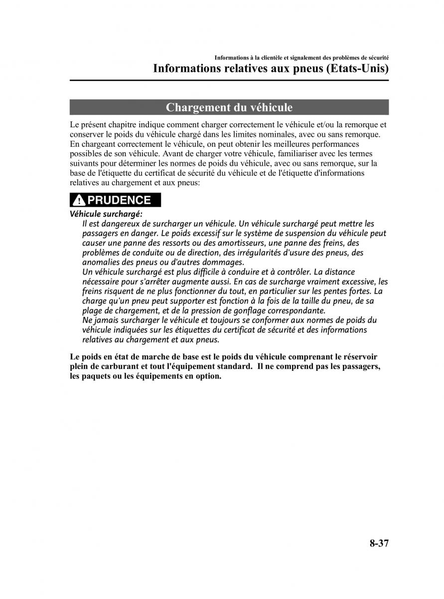 Mazda CX 5 manuel du proprietaire / page 497