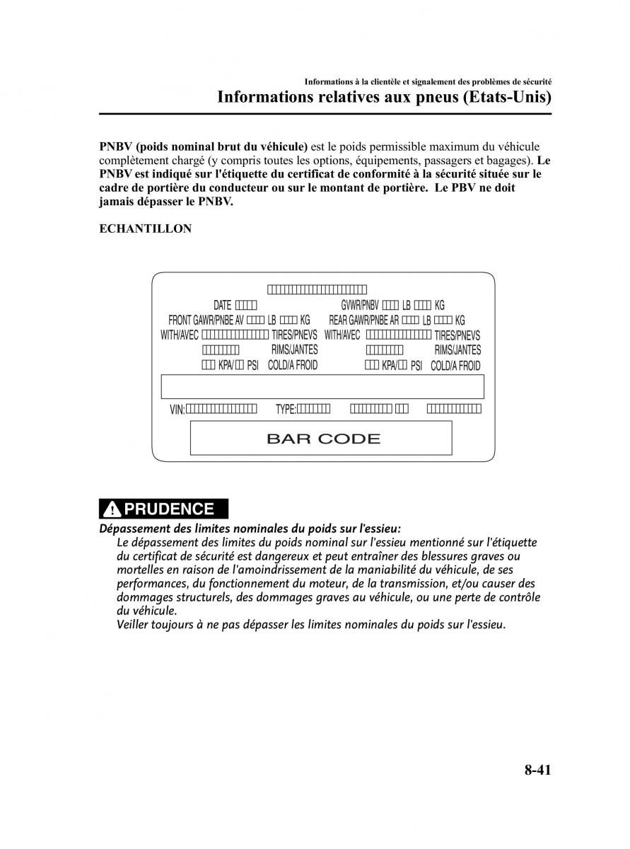 Mazda CX 5 manuel du proprietaire / page 501