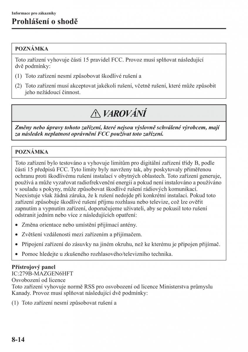 Mazda CX 5 navod k obsludze / page 561