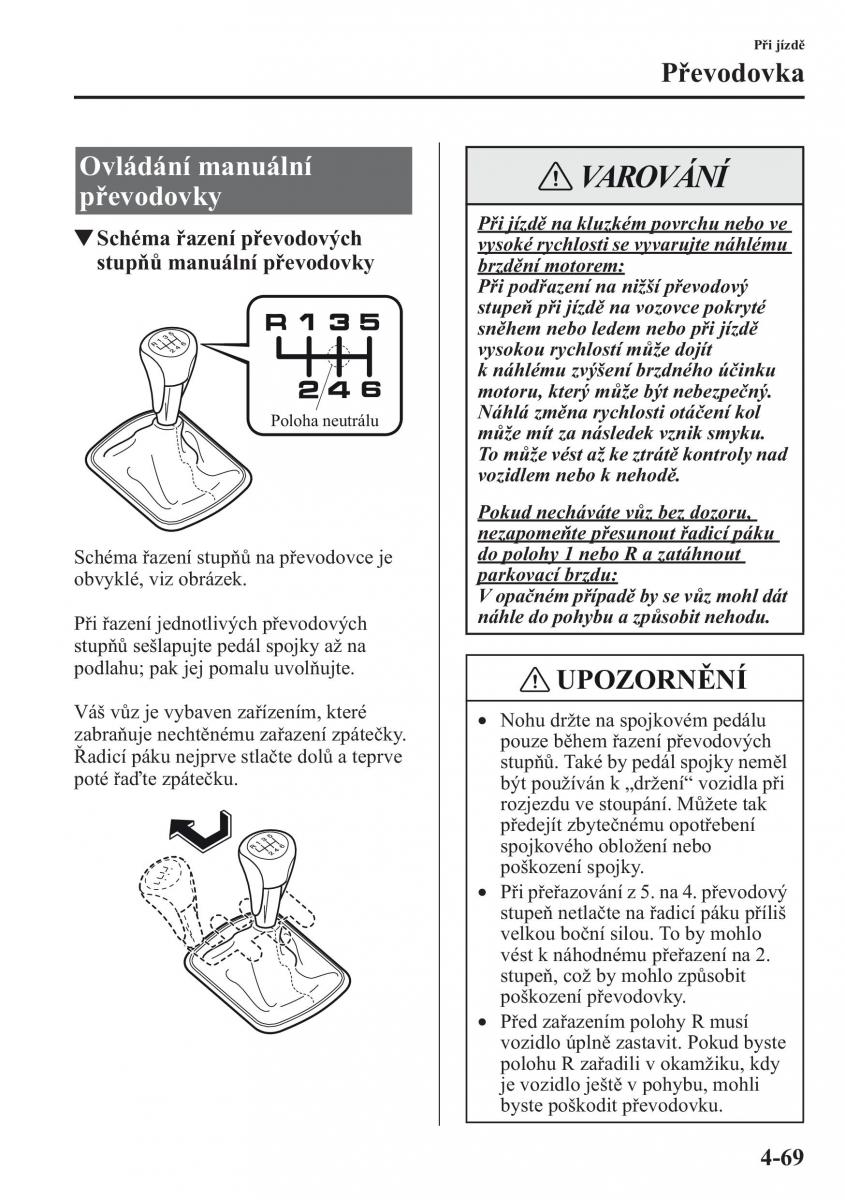 Mazda CX 5 navod k obsludze / page 206