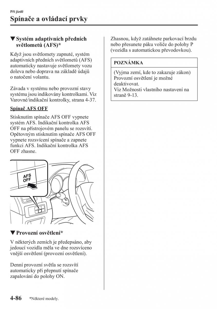 Mazda CX 5 navod k obsludze / page 223