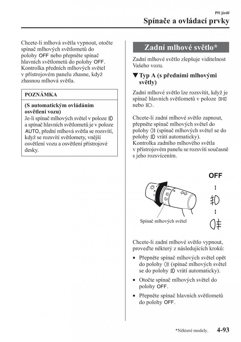 Mazda CX 5 navod k obsludze / page 230