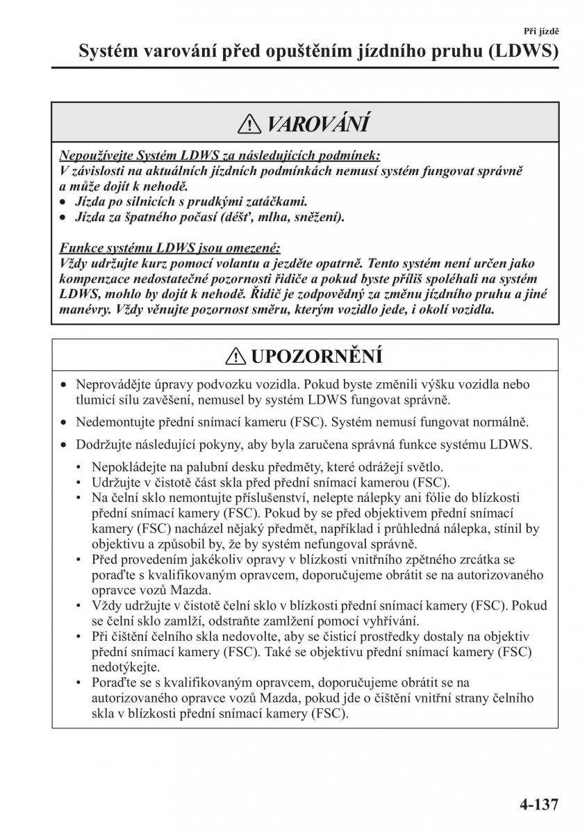 Mazda CX 5 navod k obsludze / page 274