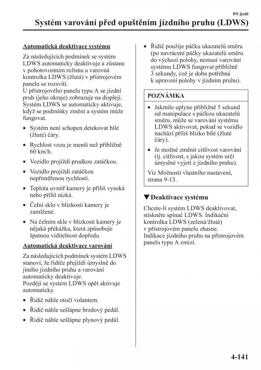 Mazda CX 5 navod k obsludze / page 278