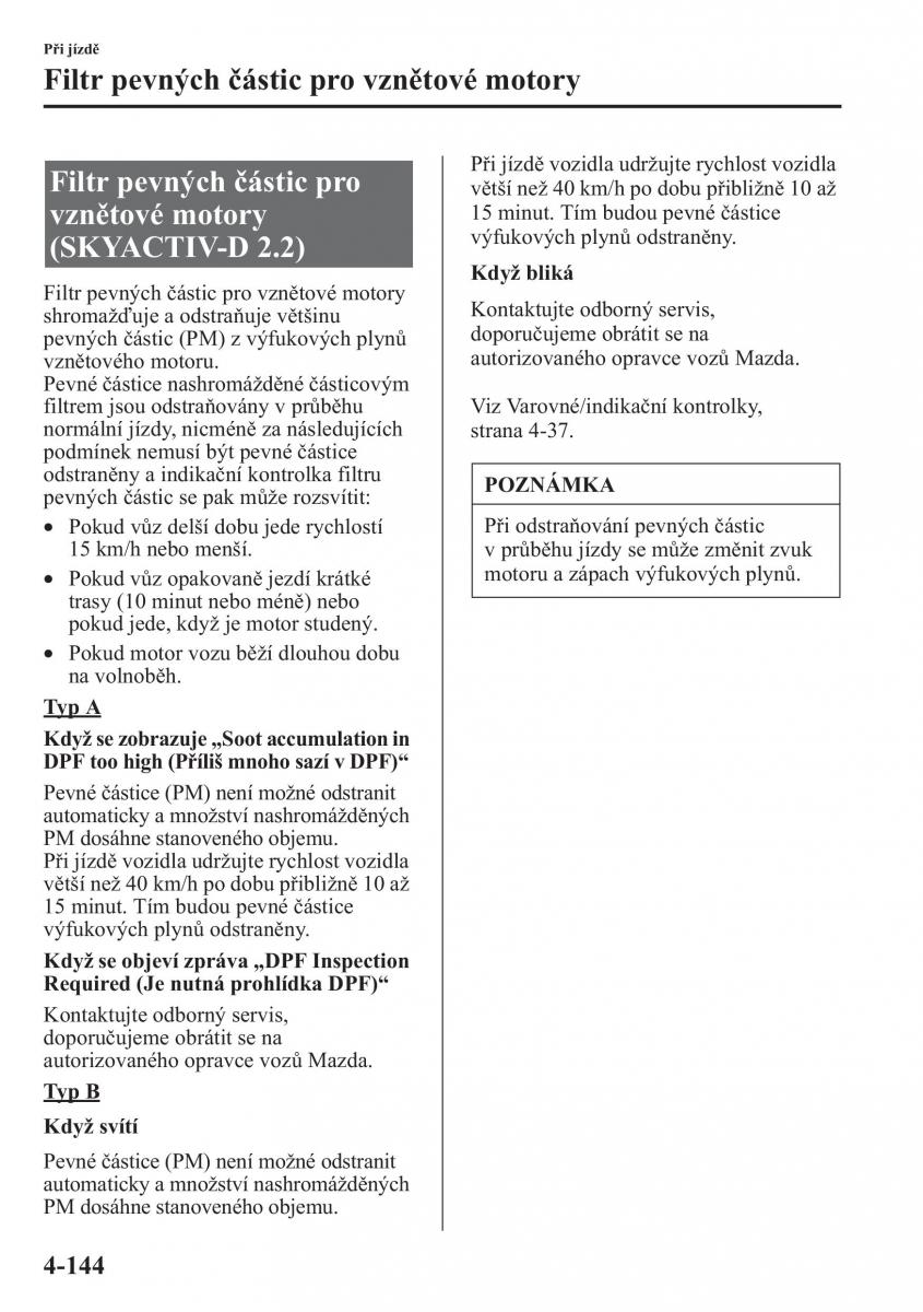 Mazda CX 5 navod k obsludze / page 281