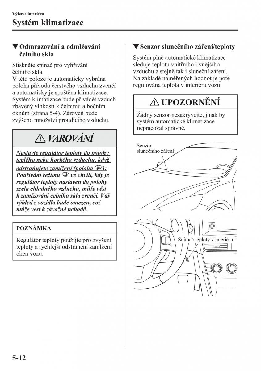 Mazda CX 5 navod k obsludze / page 319