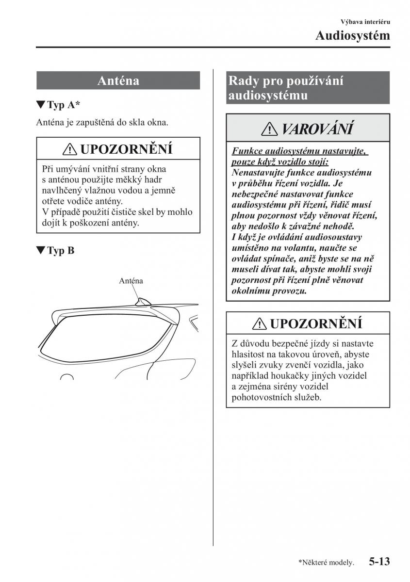 Mazda CX 5 navod k obsludze / page 320