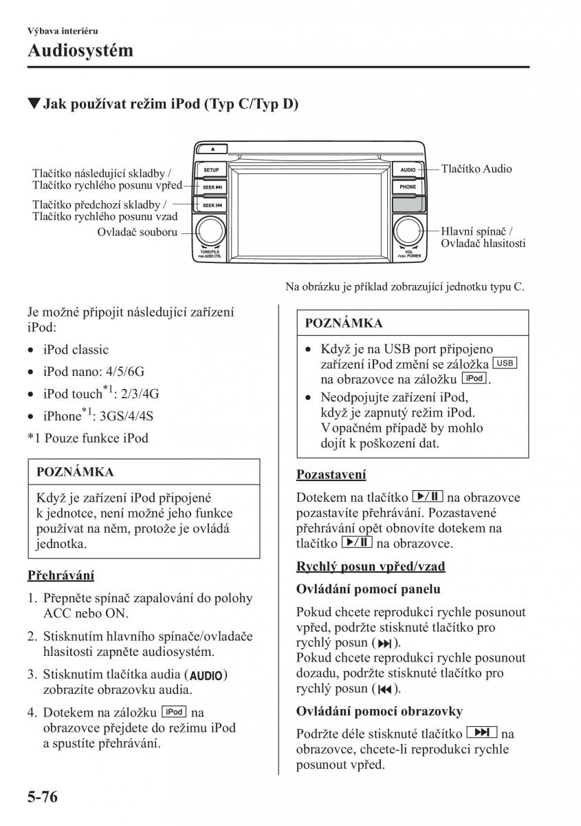 Mazda CX 5 navod k obsludze / page 383