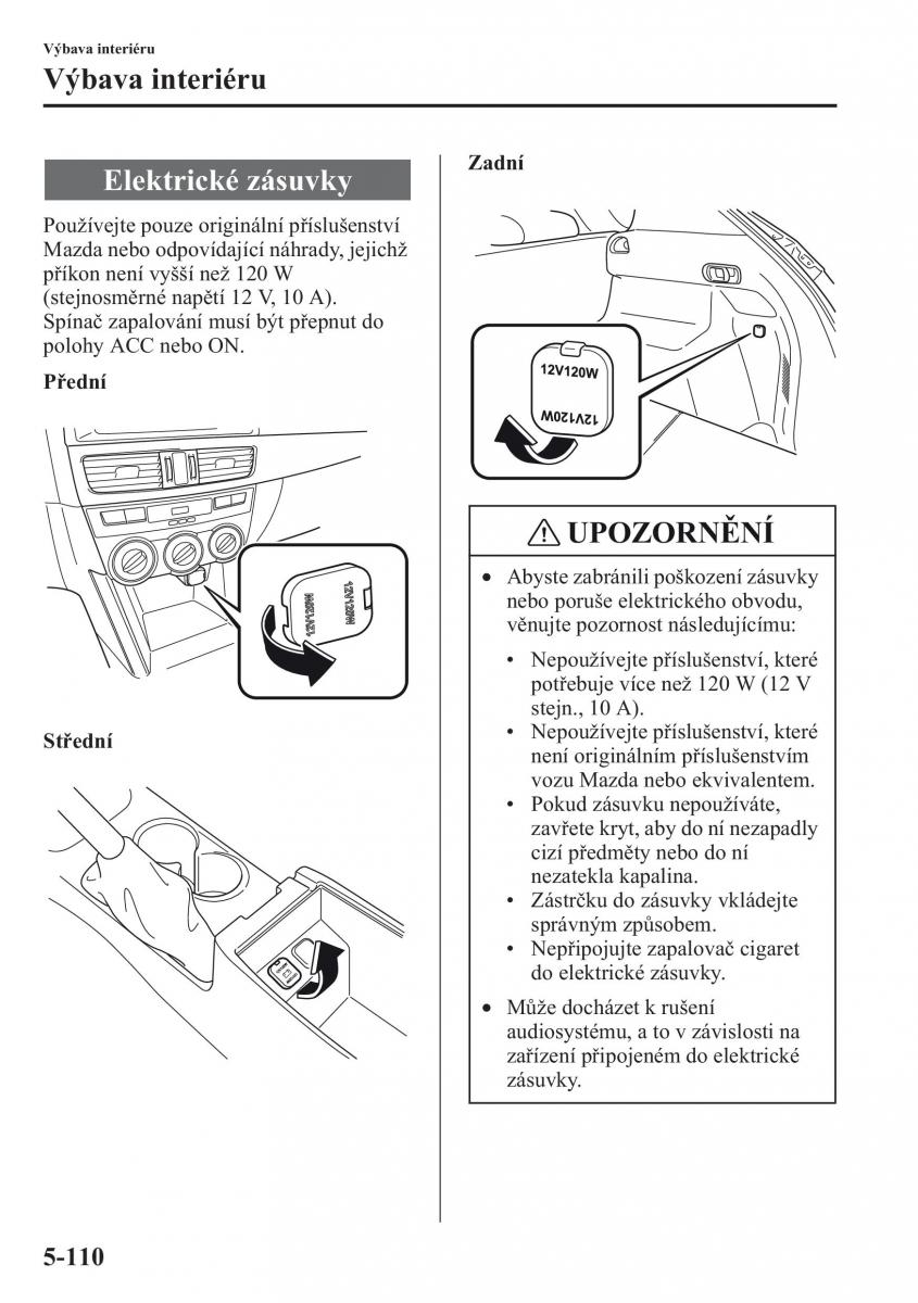 Mazda CX 5 navod k obsludze / page 417