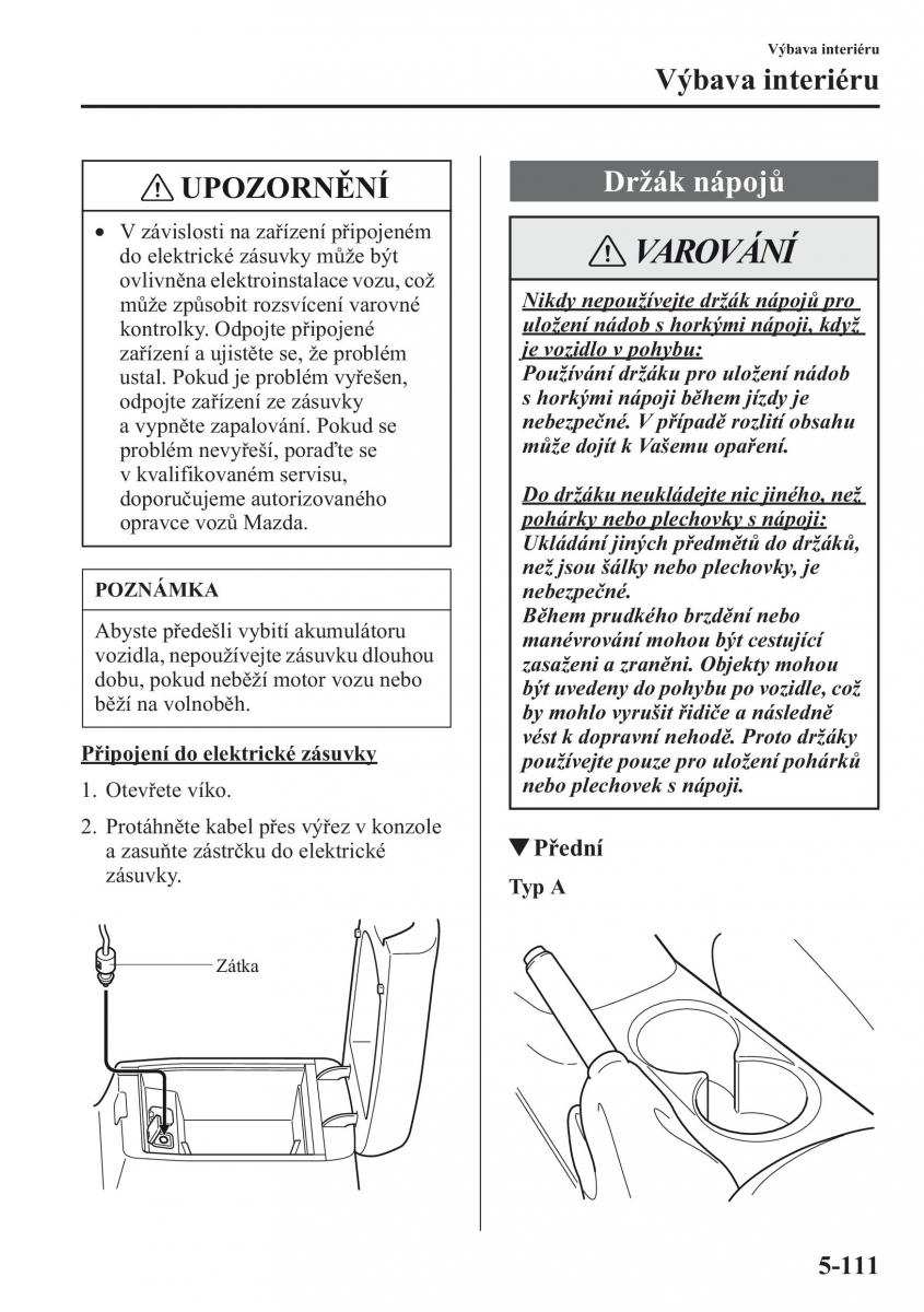 Mazda CX 5 navod k obsludze / page 418