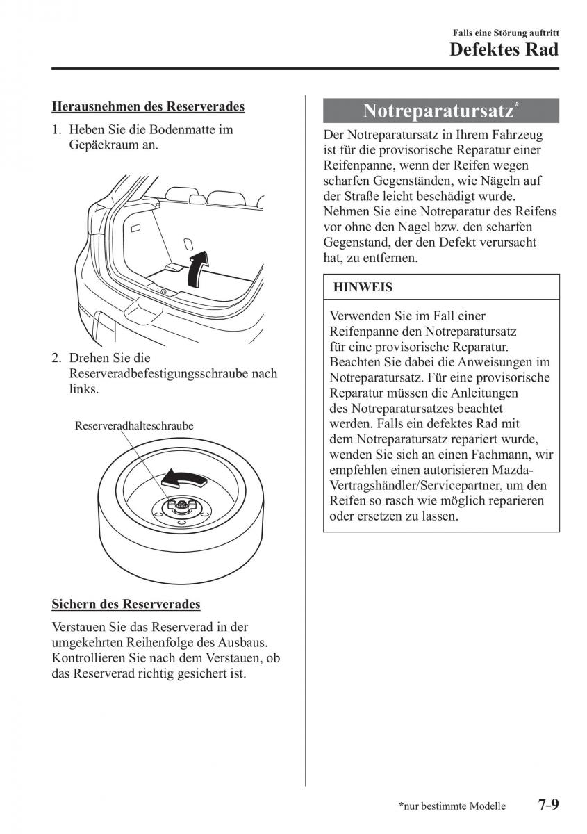 Mazda 2 Demio Handbuch / page 587