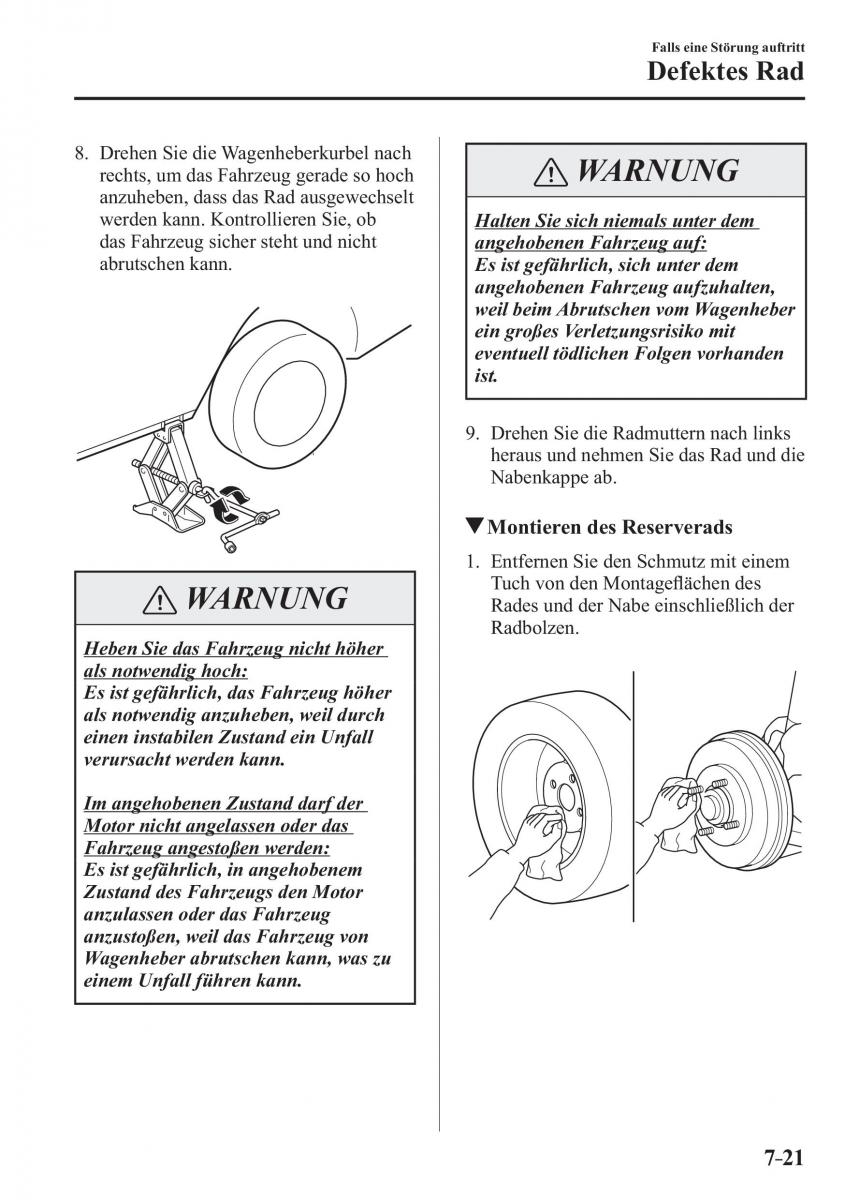 Mazda 2 Demio Handbuch / page 599