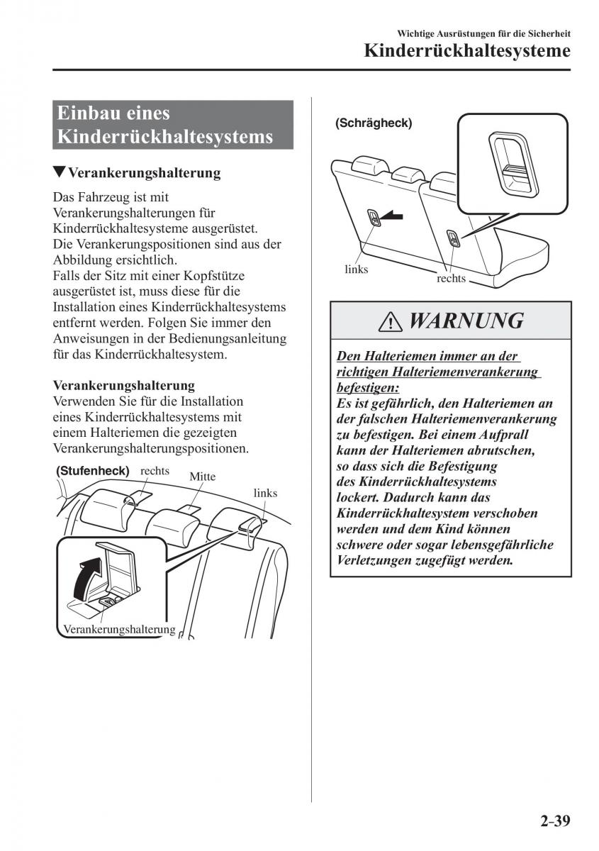 Mazda 2 Demio Handbuch / page 61