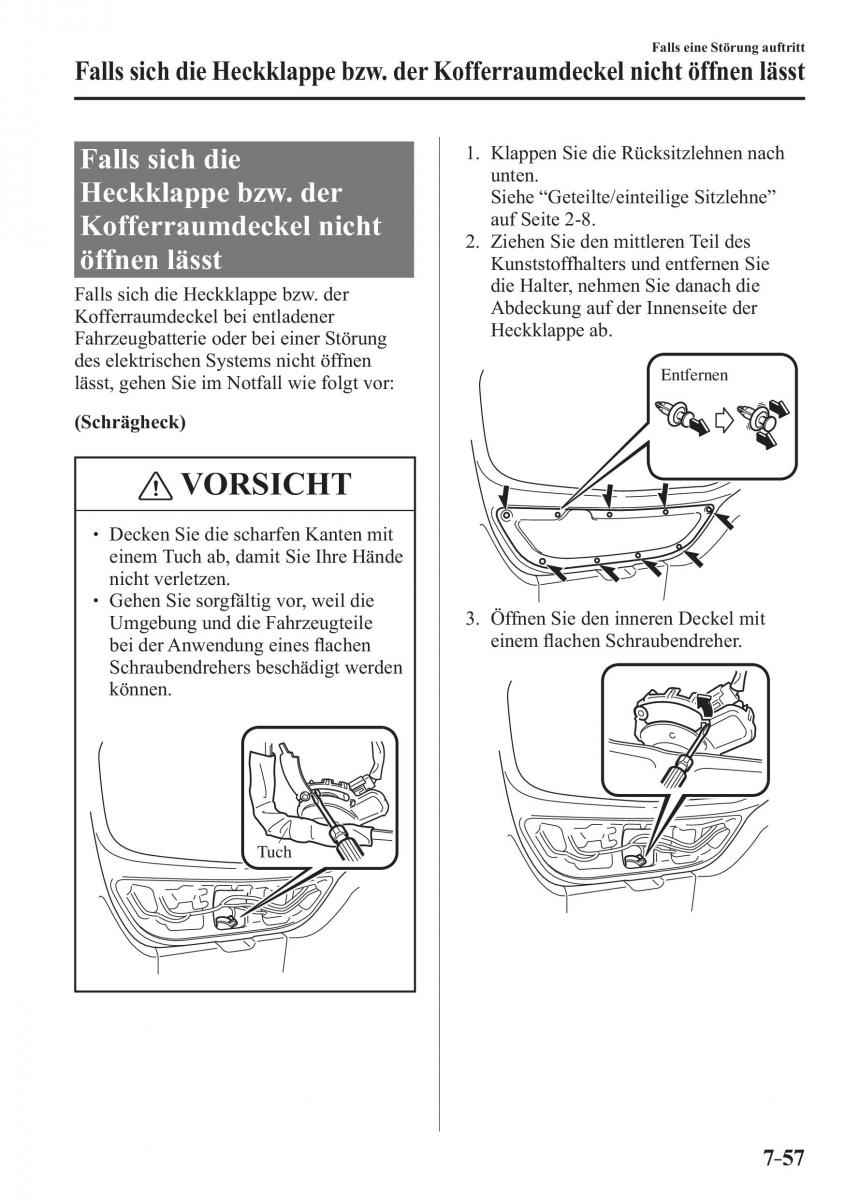 Mazda 2 Demio Handbuch / page 635