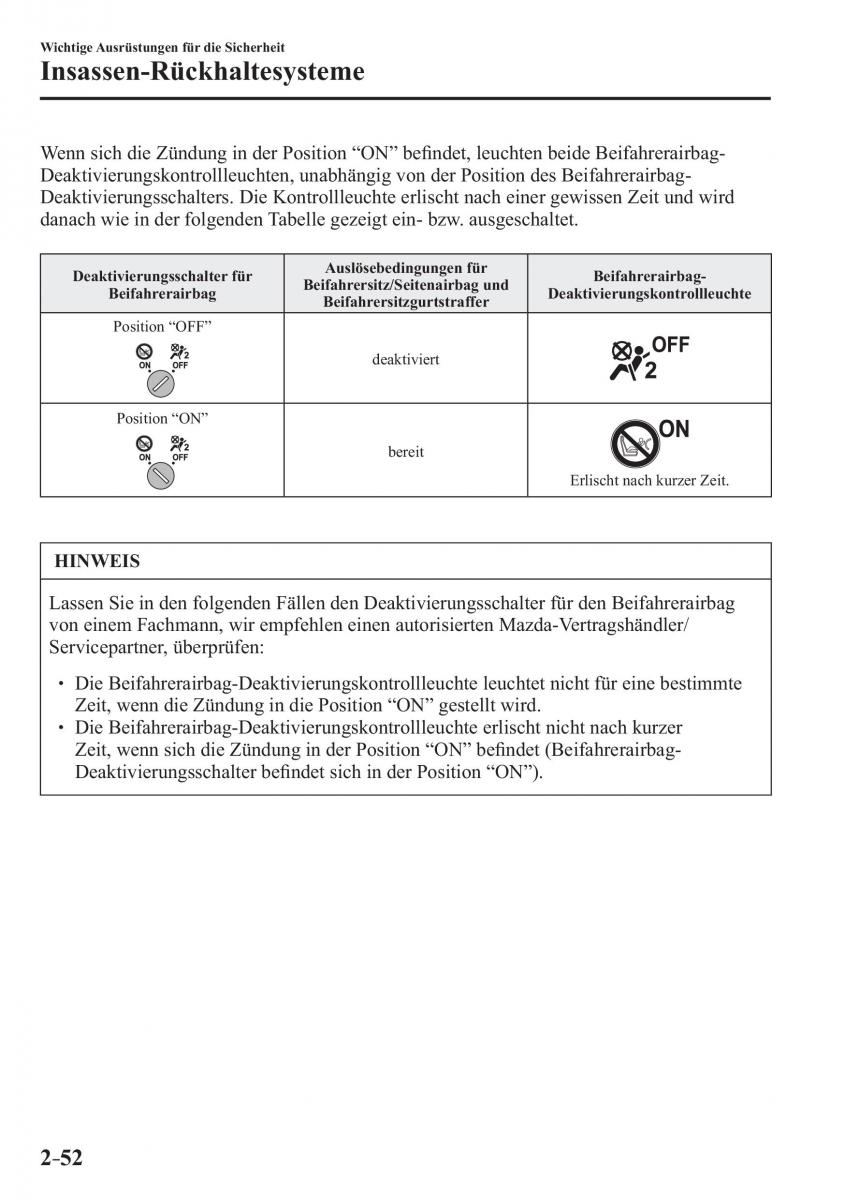 Mazda 2 Demio Handbuch / page 74