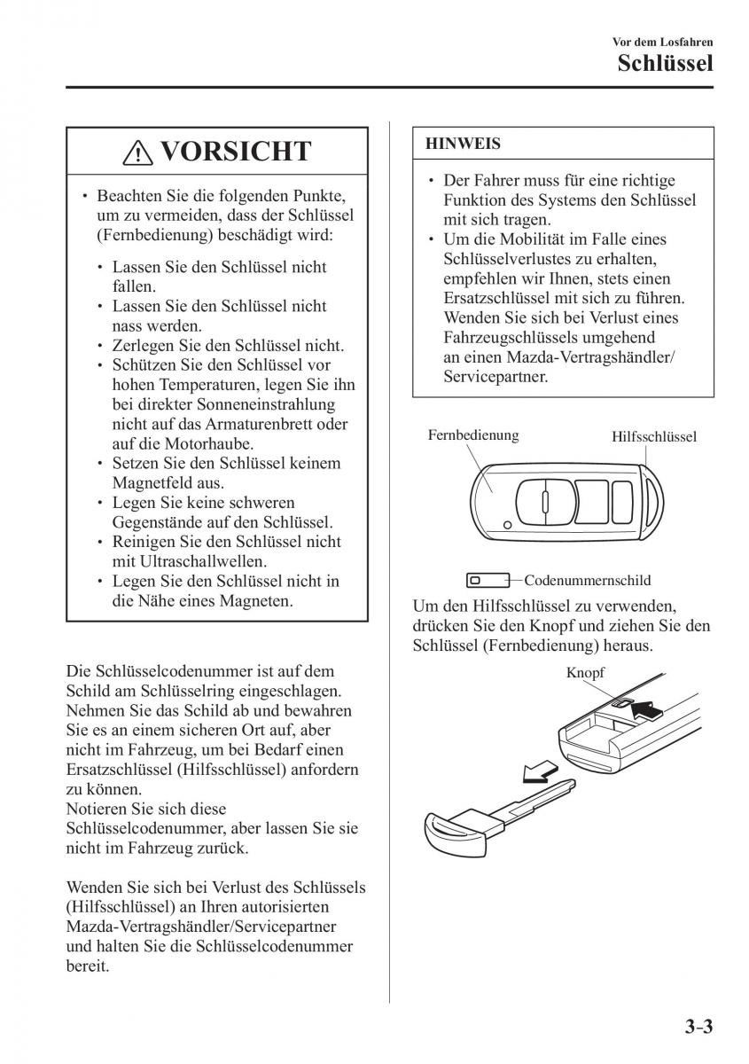 Mazda 2 Demio Handbuch / page 87