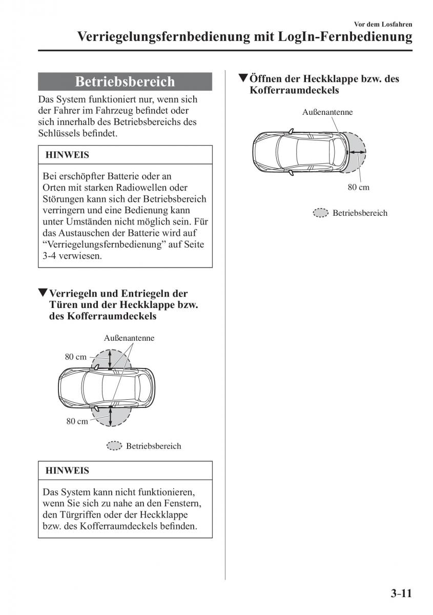 Mazda 2 Demio Handbuch / page 95