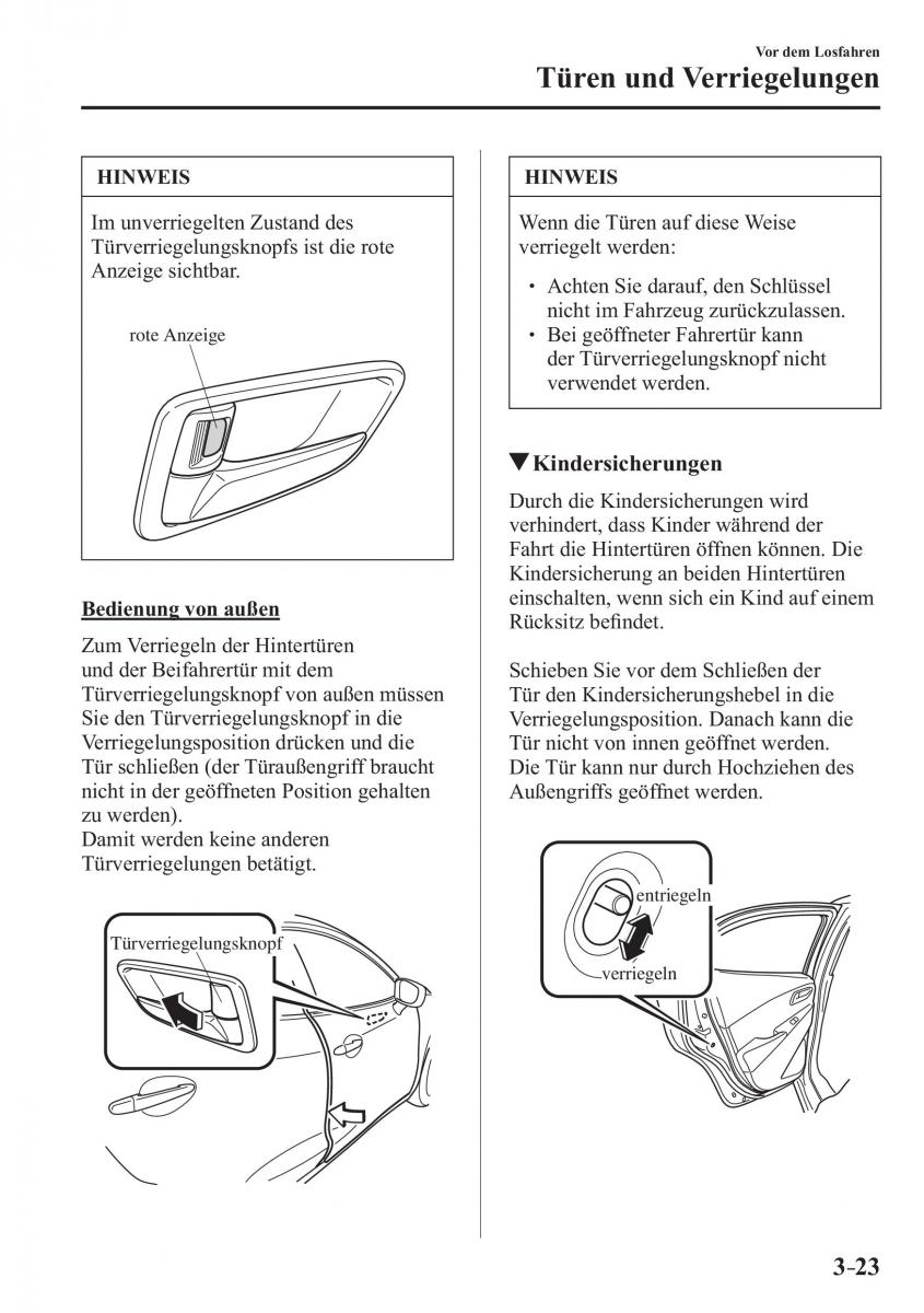 Mazda 2 Demio Handbuch / page 107