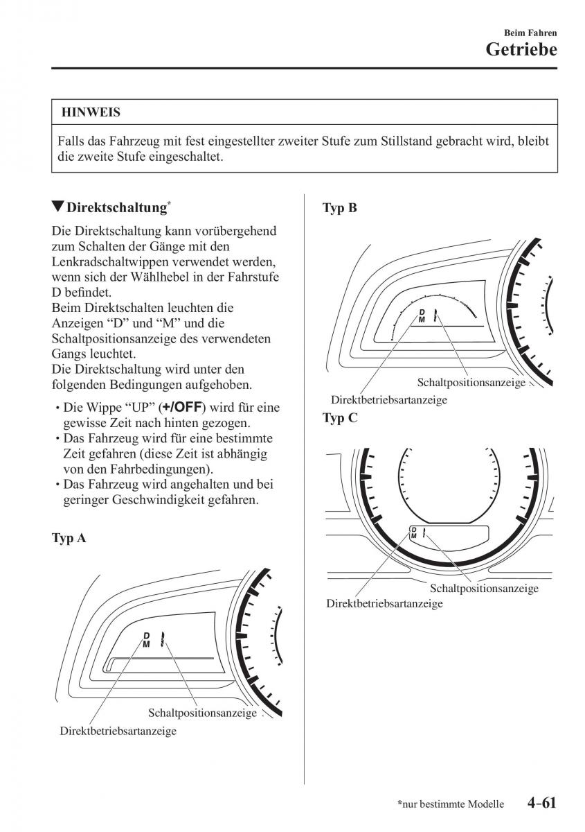 Mazda 2 Demio Handbuch / page 217