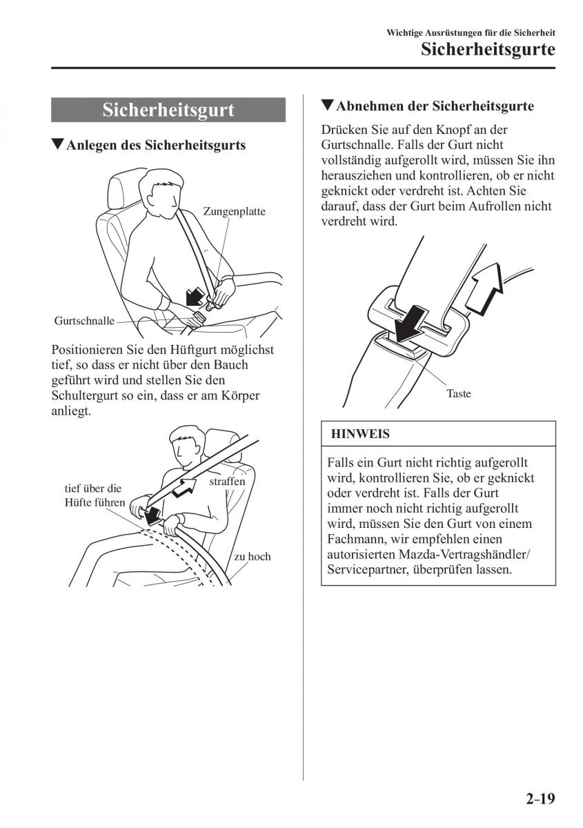 Mazda 2 Demio Handbuch / page 41