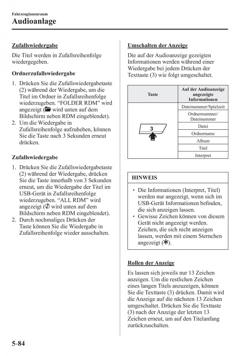 Mazda 2 Demio Handbuch / page 410