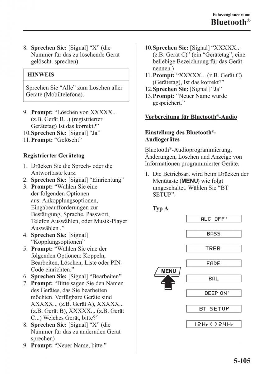 Mazda 2 Demio Handbuch / page 431