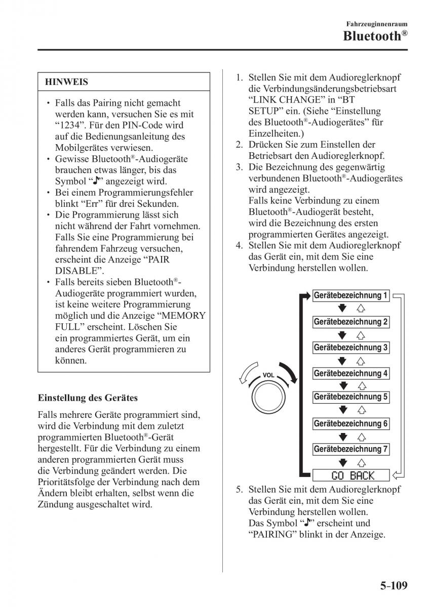 Mazda 2 Demio Handbuch / page 435