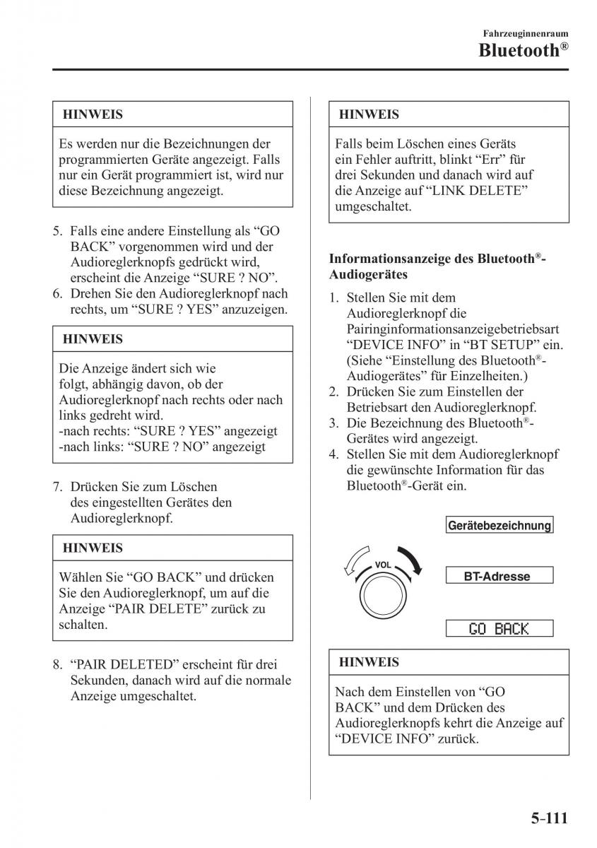 Mazda 2 Demio Handbuch / page 437