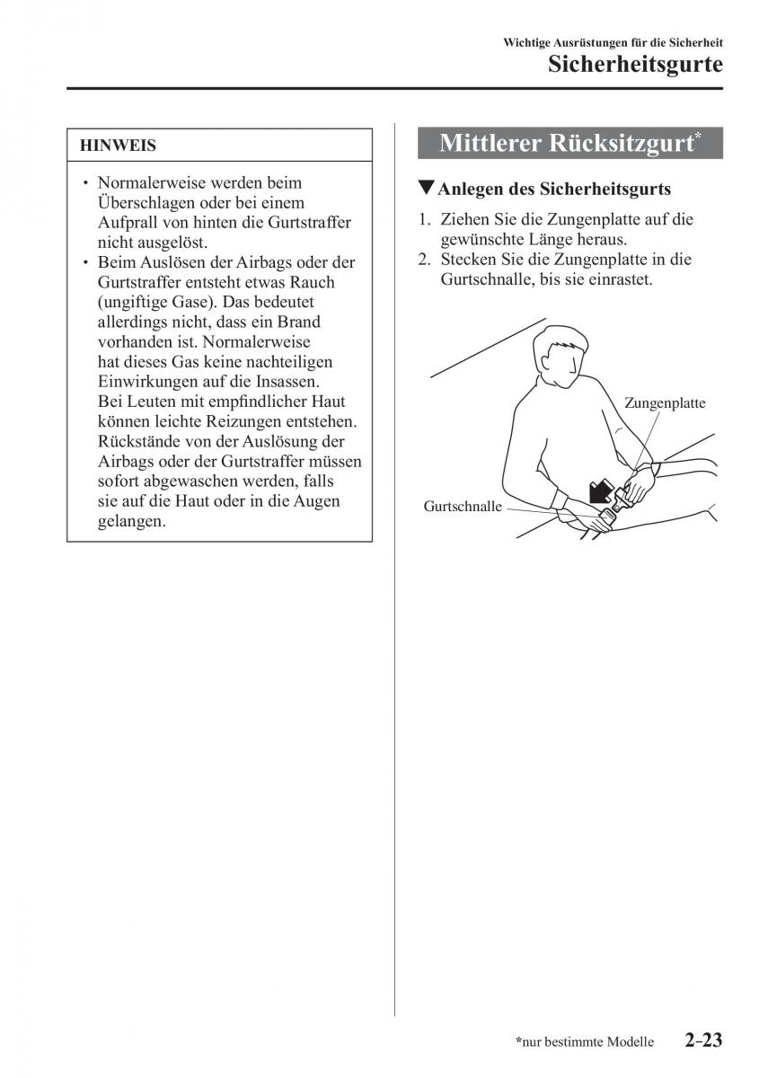 Mazda 2 Demio Handbuch / page 45