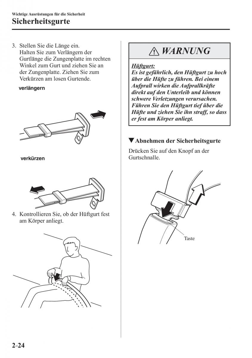 Mazda 2 Demio Handbuch / page 46