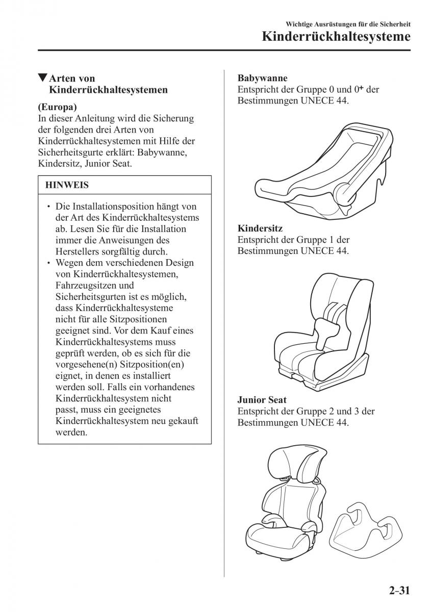 Mazda 2 Demio Handbuch / page 53