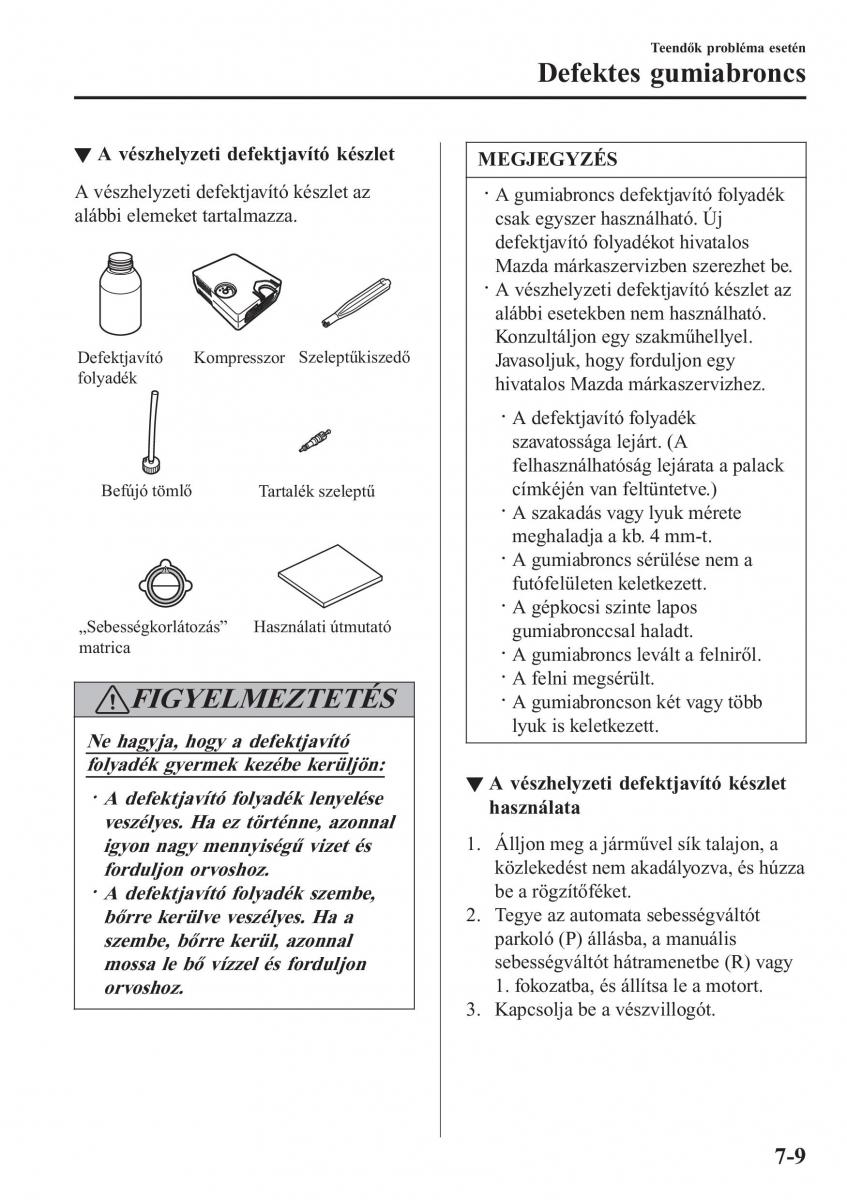 Mazda 2 Demio Kezelesi utmutato / page 550