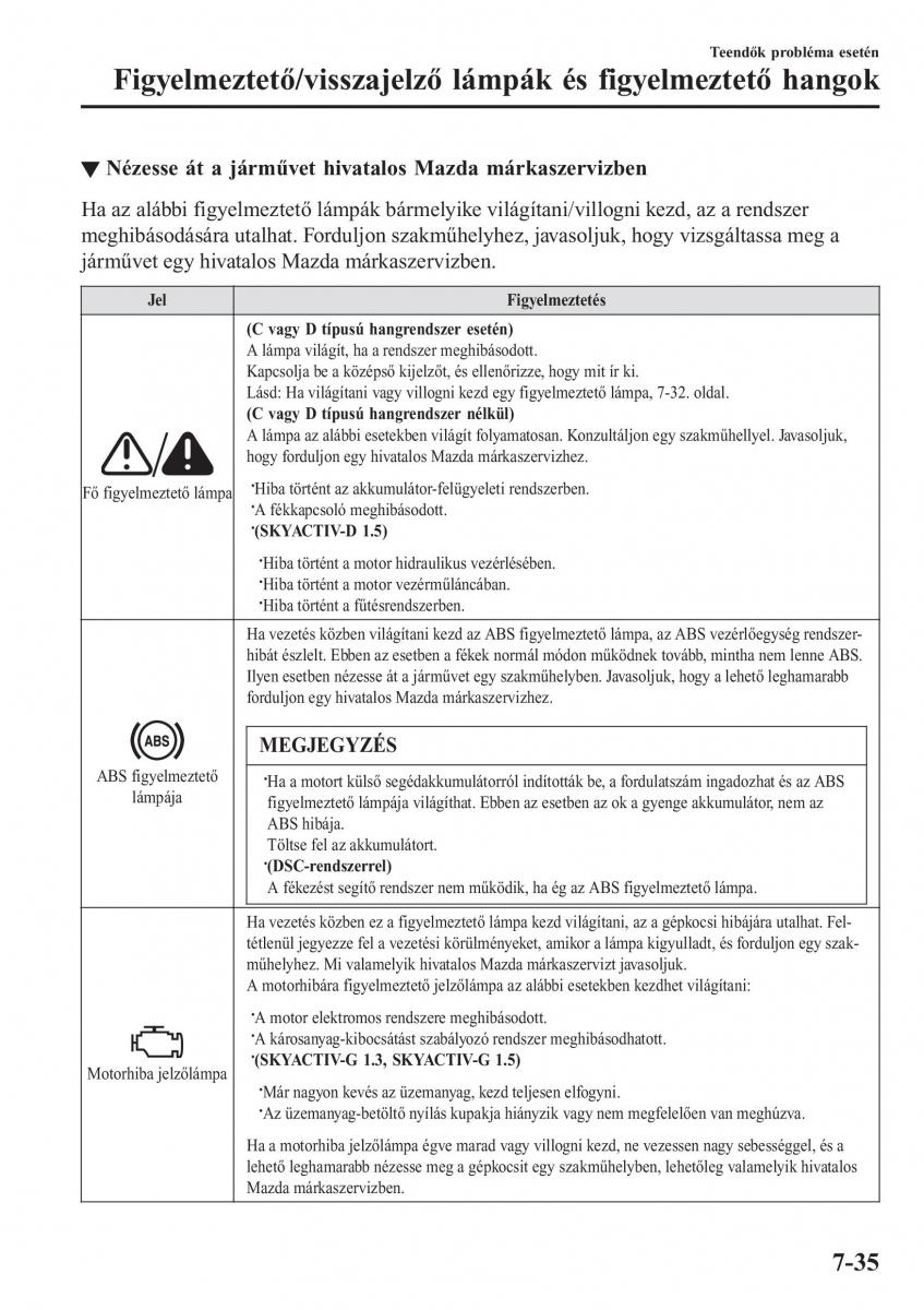 Mazda 2 Demio Kezelesi utmutato / page 576