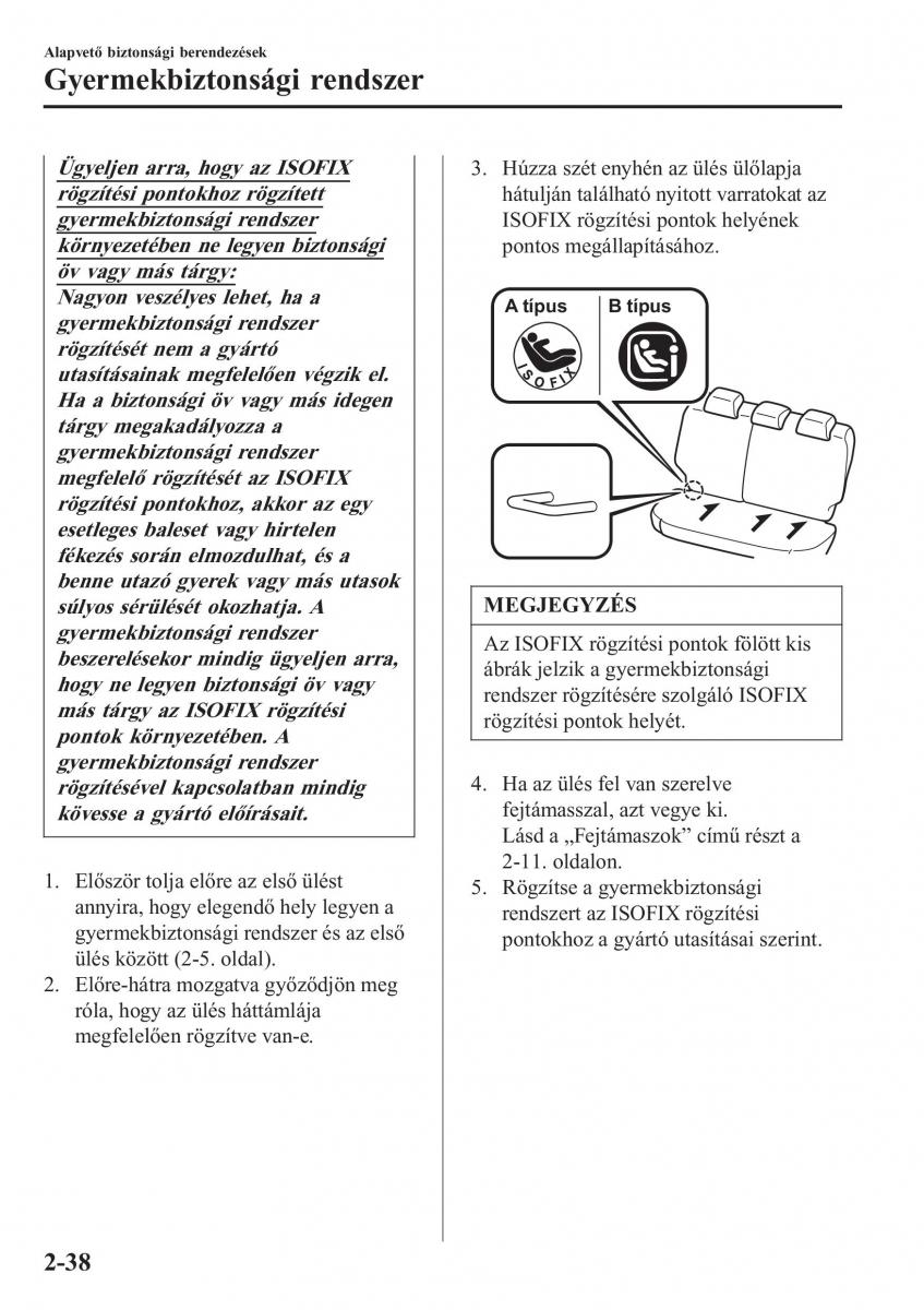 Mazda 2 Demio Kezelesi utmutato / page 59