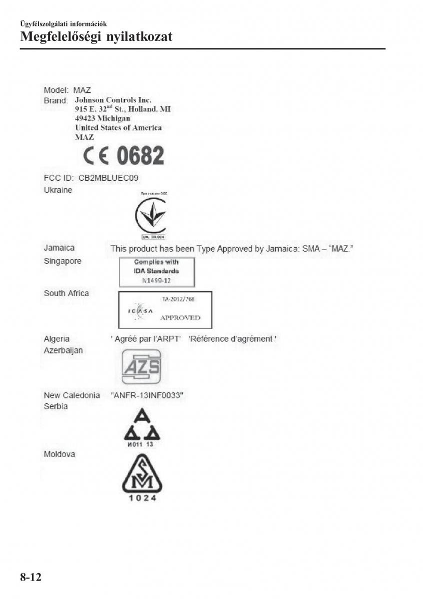 Mazda 2 Demio Kezelesi utmutato / page 605