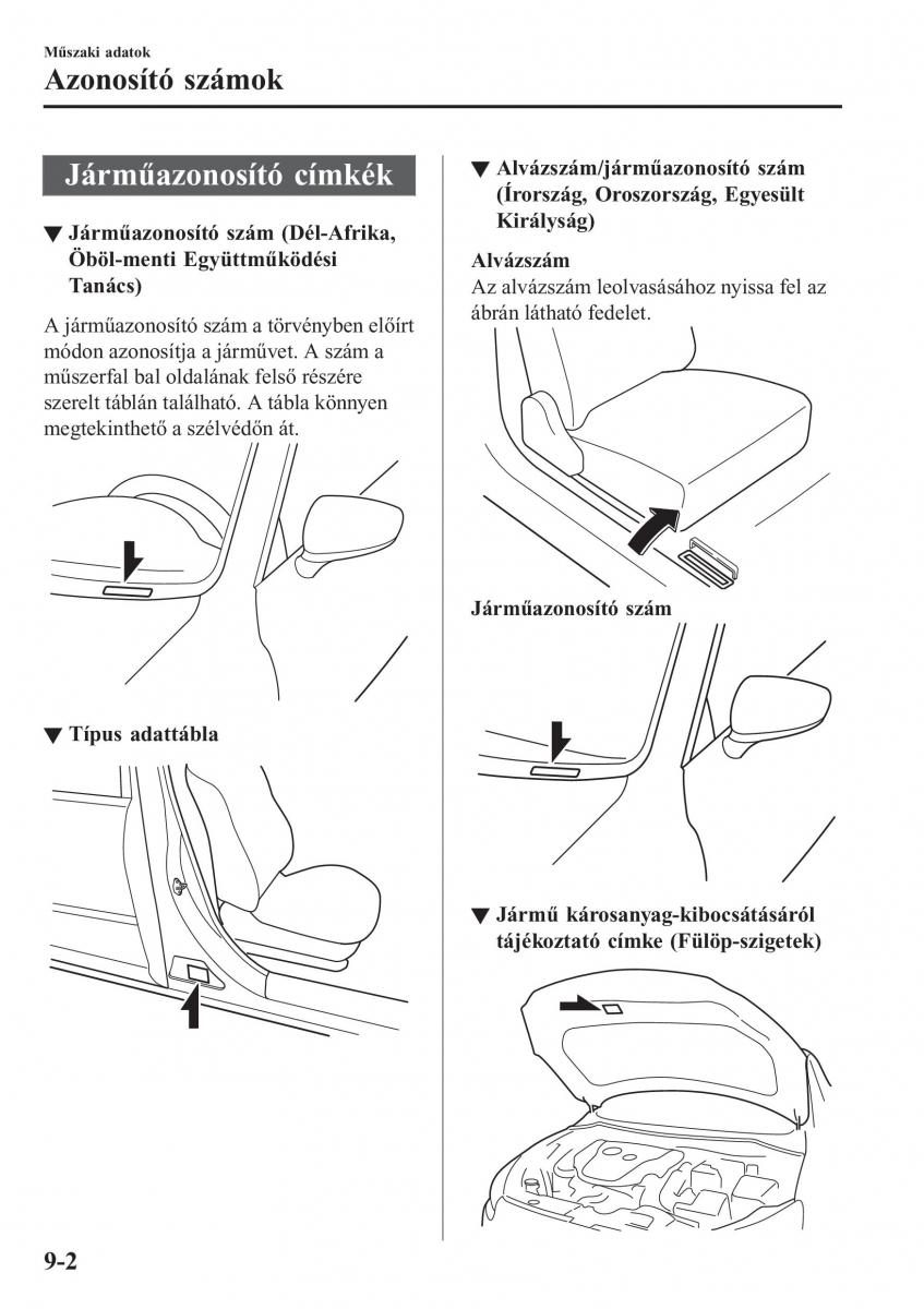 Mazda 2 Demio Kezelesi utmutato / page 617