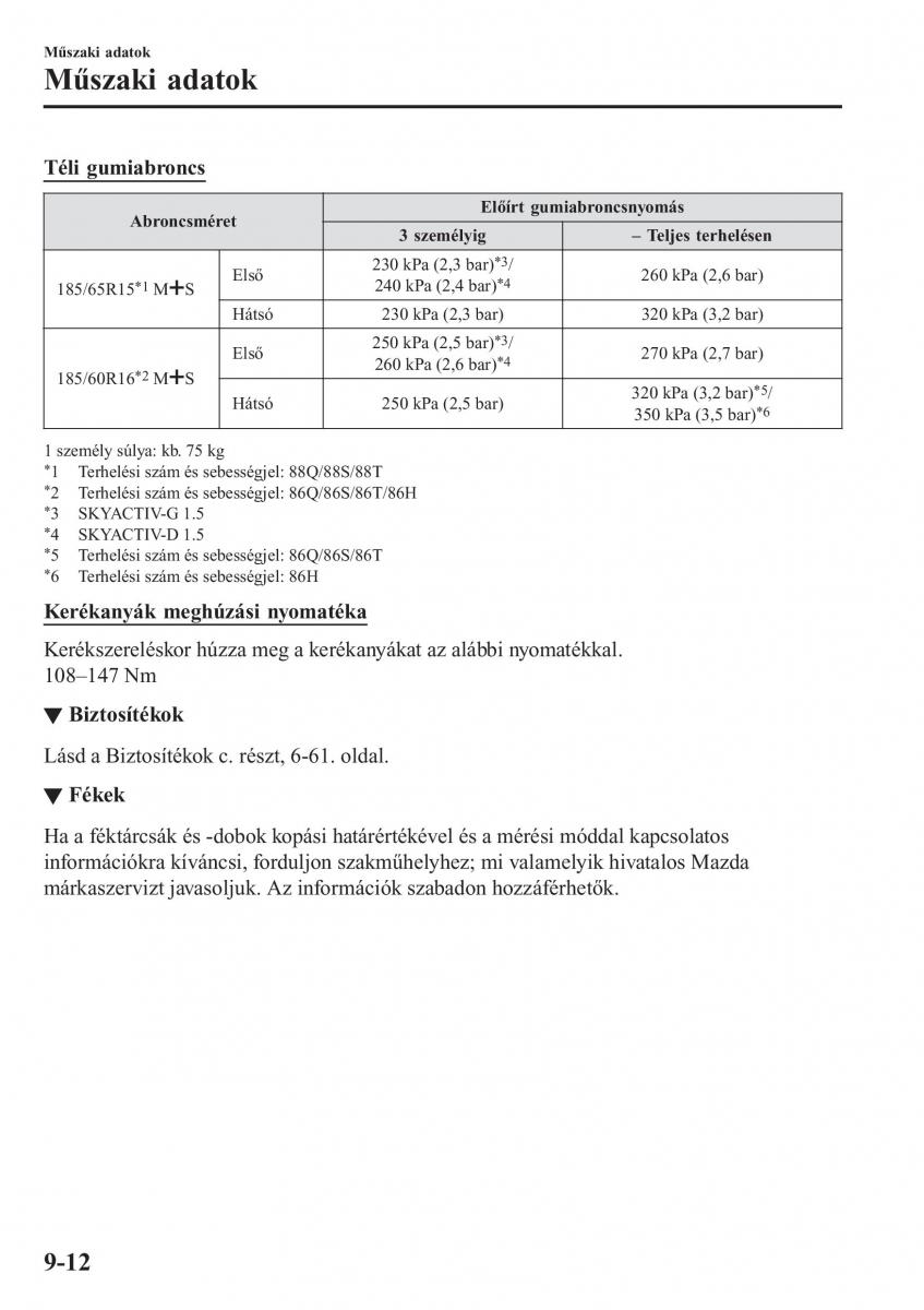 Mazda 2 Demio Kezelesi utmutato / page 627