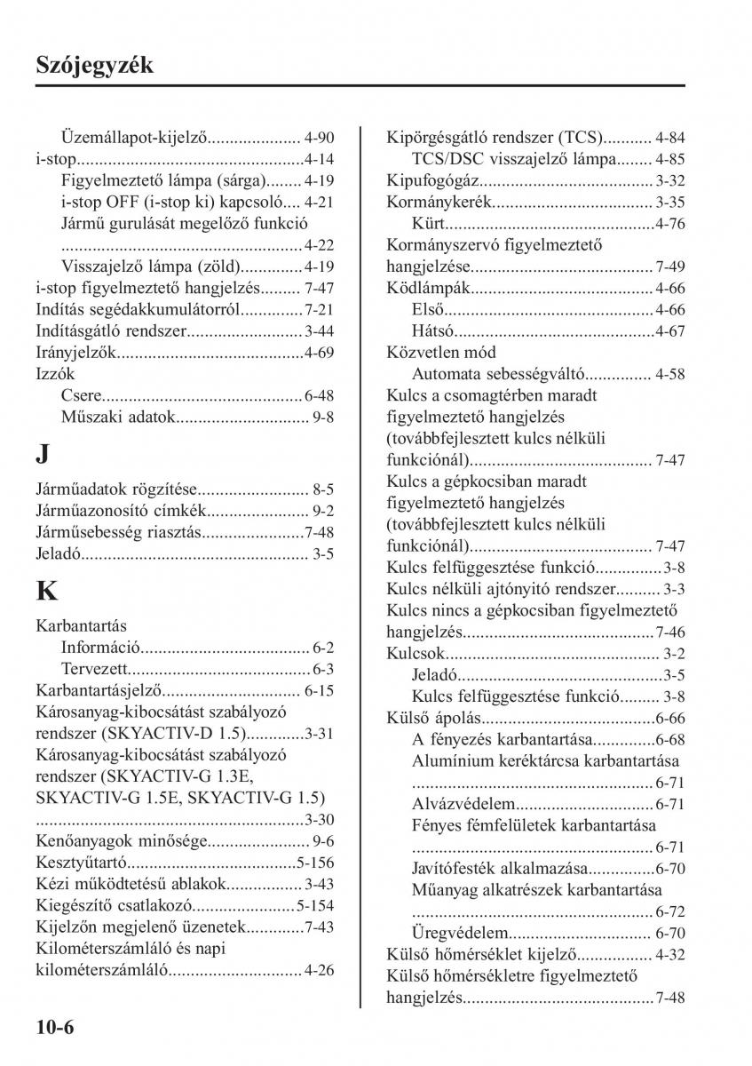 Mazda 2 Demio Kezelesi utmutato / page 641