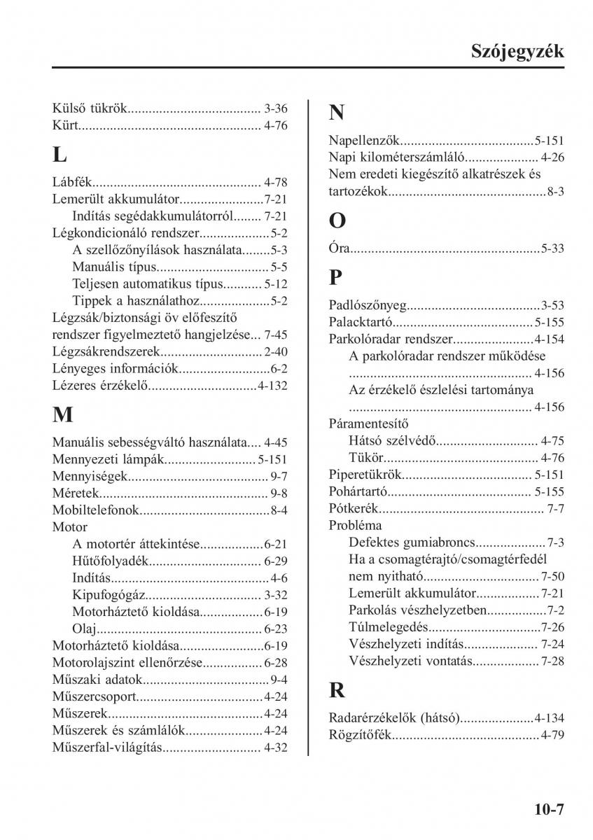 Mazda 2 Demio Kezelesi utmutato / page 642