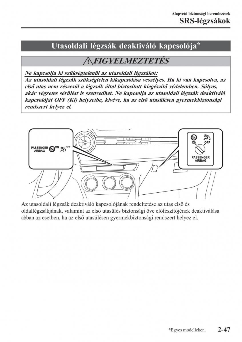 Mazda 2 Demio Kezelesi utmutato / page 68