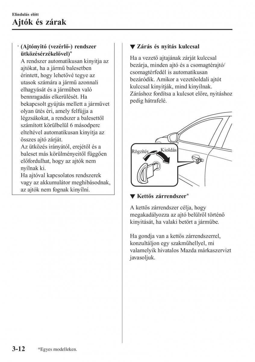 Mazda 2 Demio Kezelesi utmutato / page 93