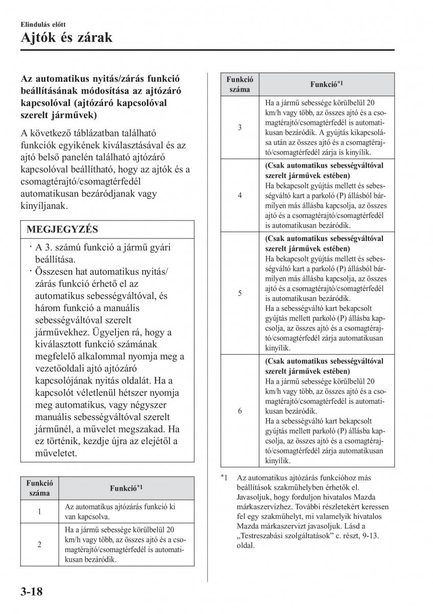 Mazda 2 Demio Kezelesi utmutato / page 99