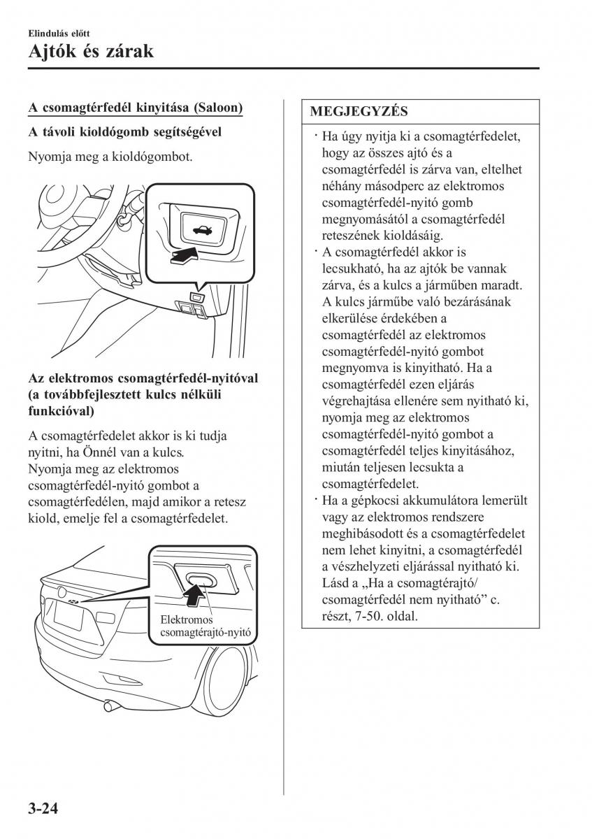 Mazda 2 Demio Kezelesi utmutato / page 105