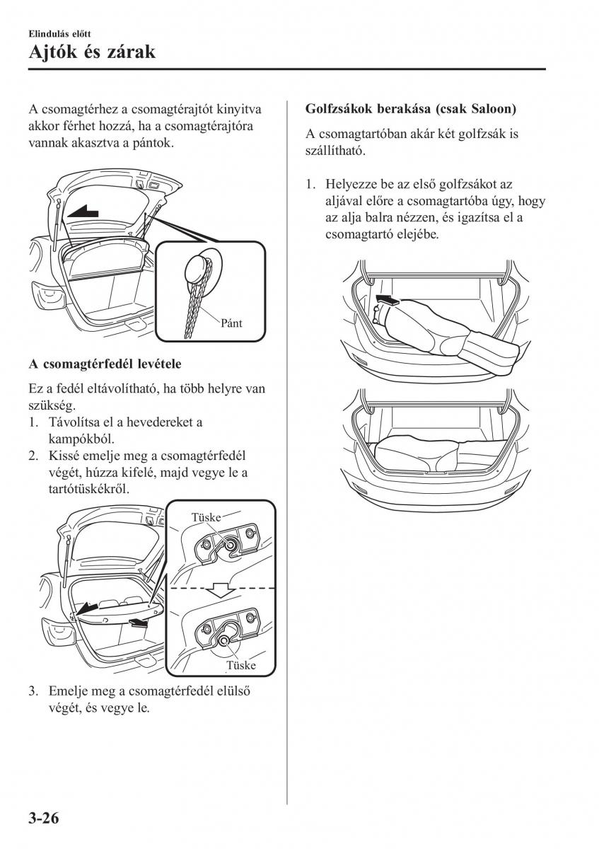 Mazda 2 Demio Kezelesi utmutato / page 107