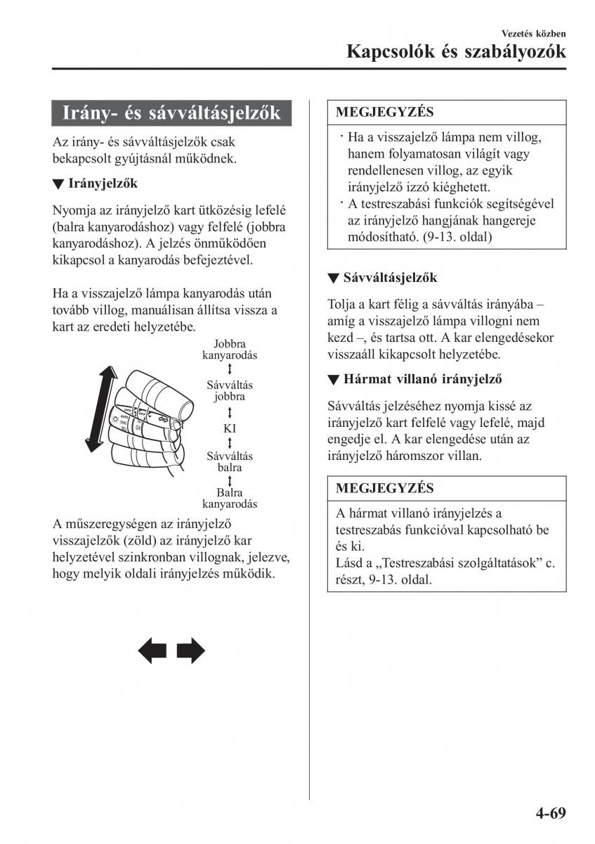 Mazda 2 Demio Kezelesi utmutato / page 218