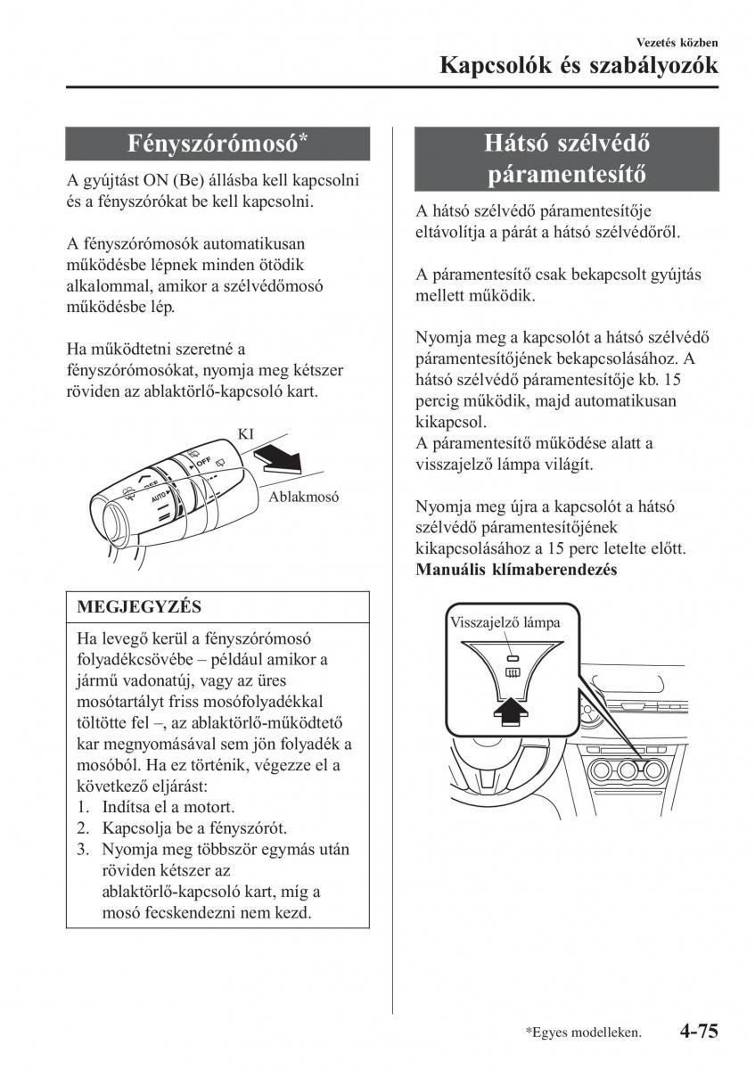 Mazda 2 Demio Kezelesi utmutato / page 224