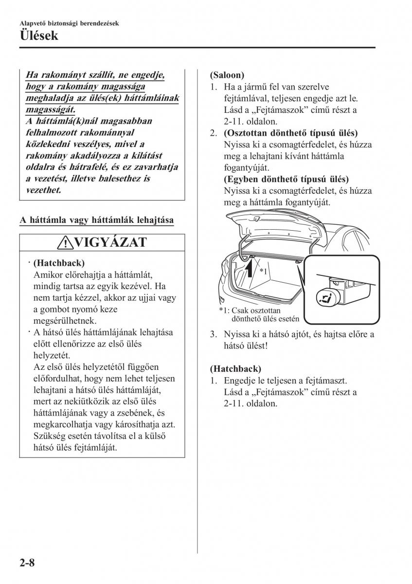 Mazda 2 Demio Kezelesi utmutato / page 29