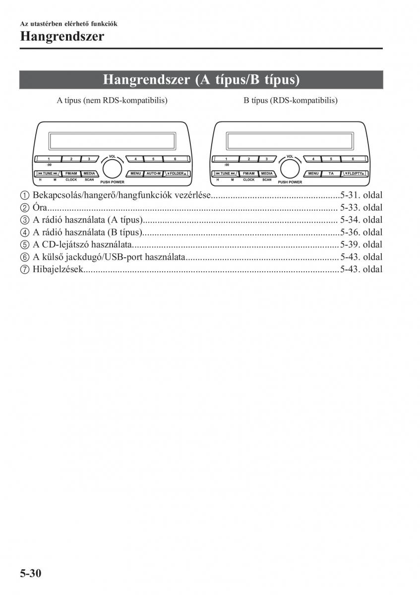 Mazda 2 Demio Kezelesi utmutato / page 337